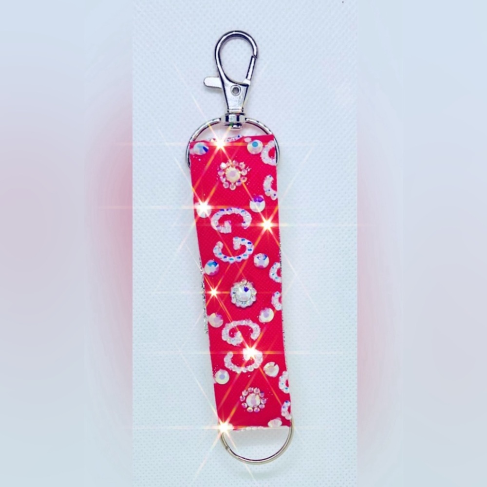 Handmade Faux Leather Key Fob